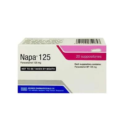 NAPA 125 MG SUPPOSITORIES 1X20S