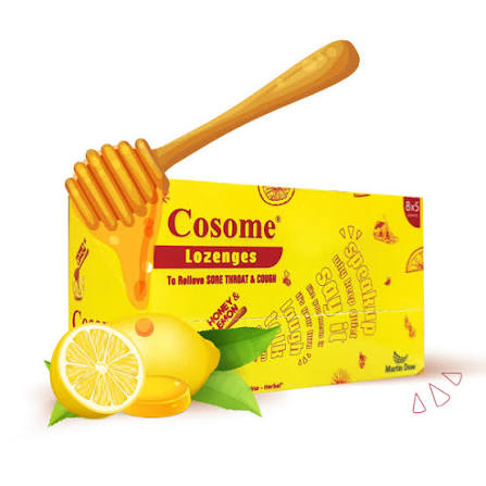 COSOME LOZENGES HONEY/LEM SUGER FREE 5X8S