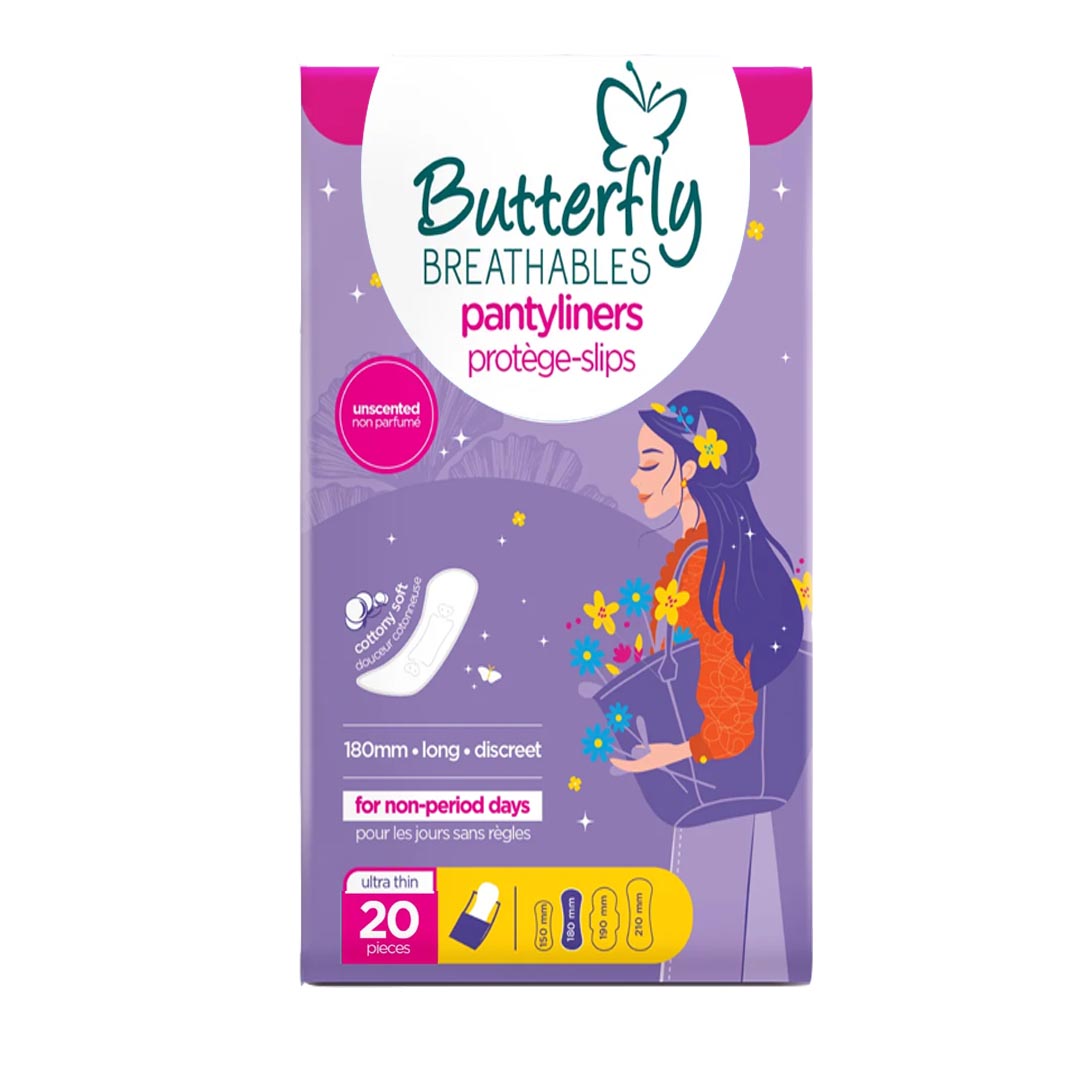 BUTTERFLY BREATH PANTY LINERS L 20S