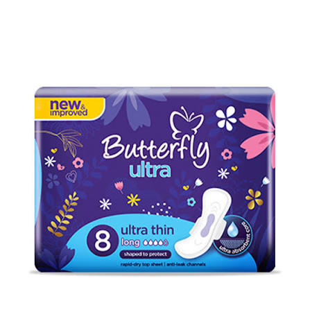 BUTTERFLY ULTRA THIN DRY MESH L 8S