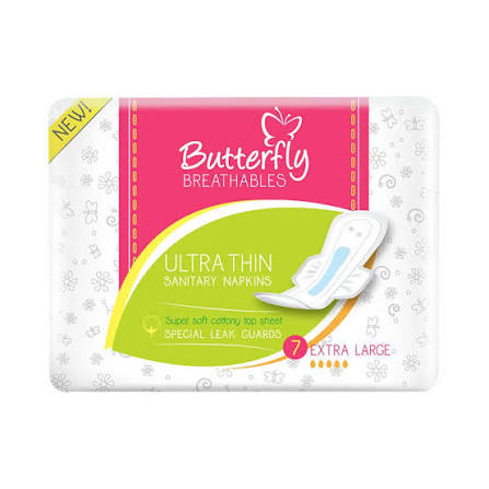 BUTTERFLY ULTRA THIN COTTONY BLISS L 8S
