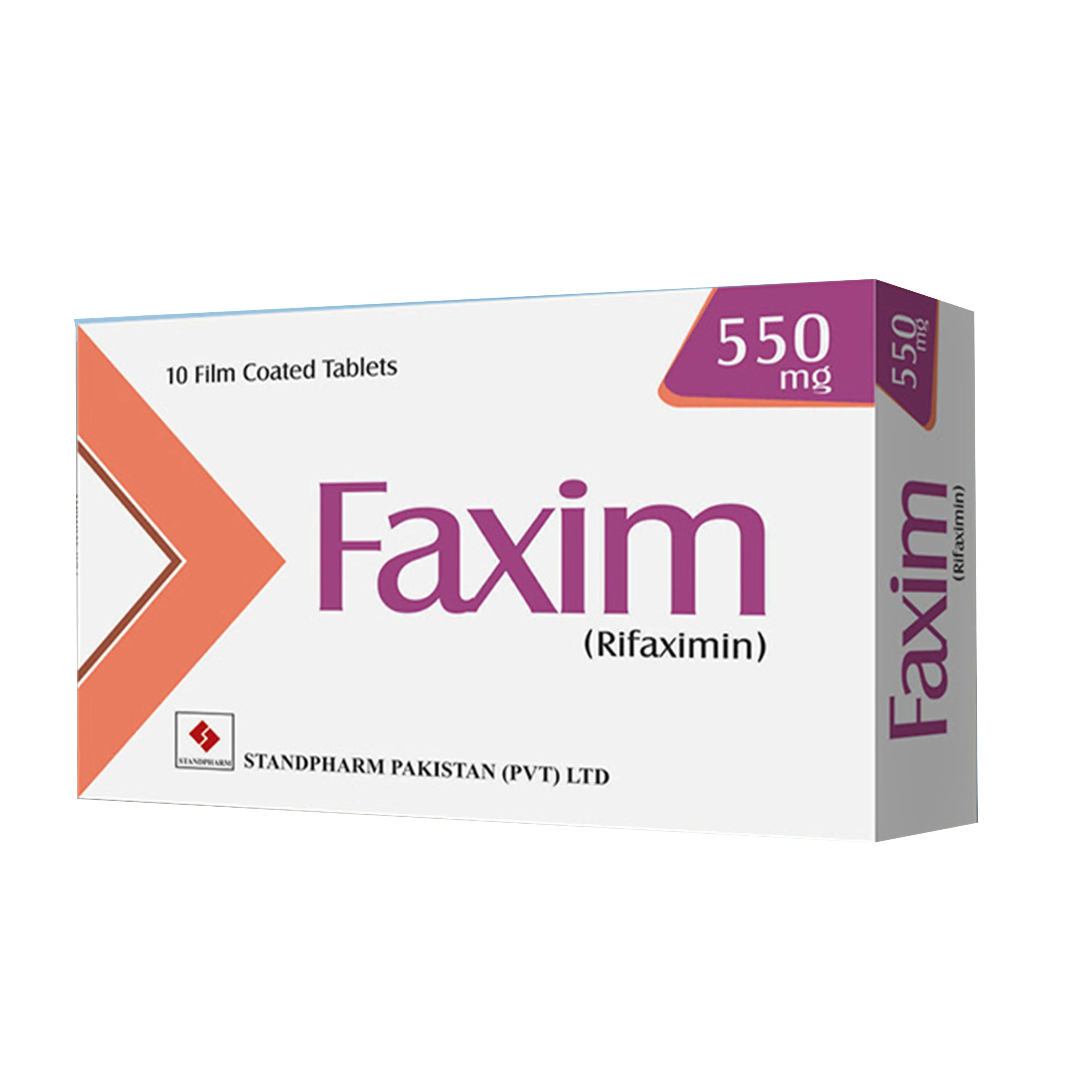 Faxim 550mg Tablet (x2 Strips)