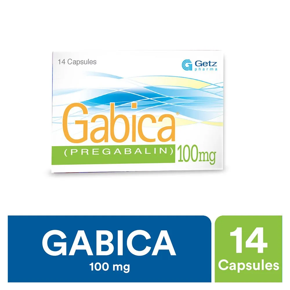 Gabica 100mg Capsule (7 tablets)
