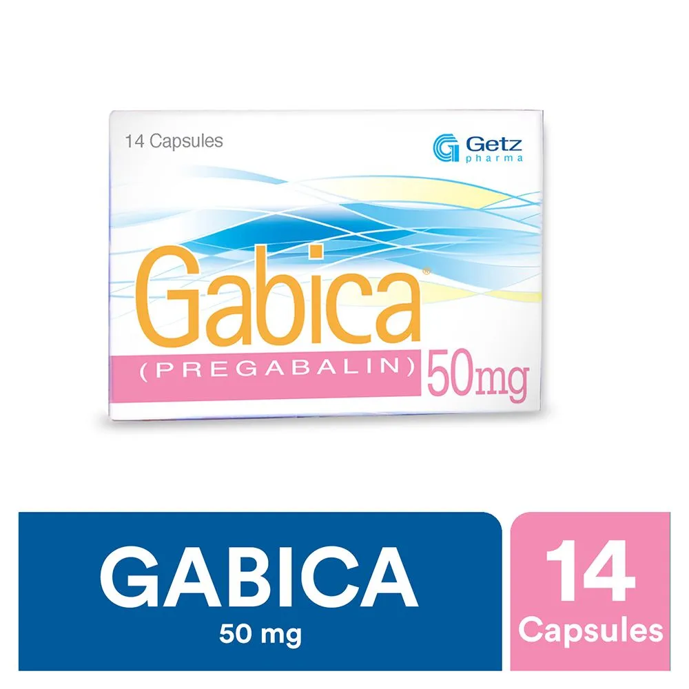 Gabica 50mg Capsule (x2 Strips)