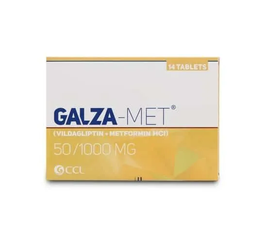 Galza Met 50mg+1000mg Tablet (7 tablets)