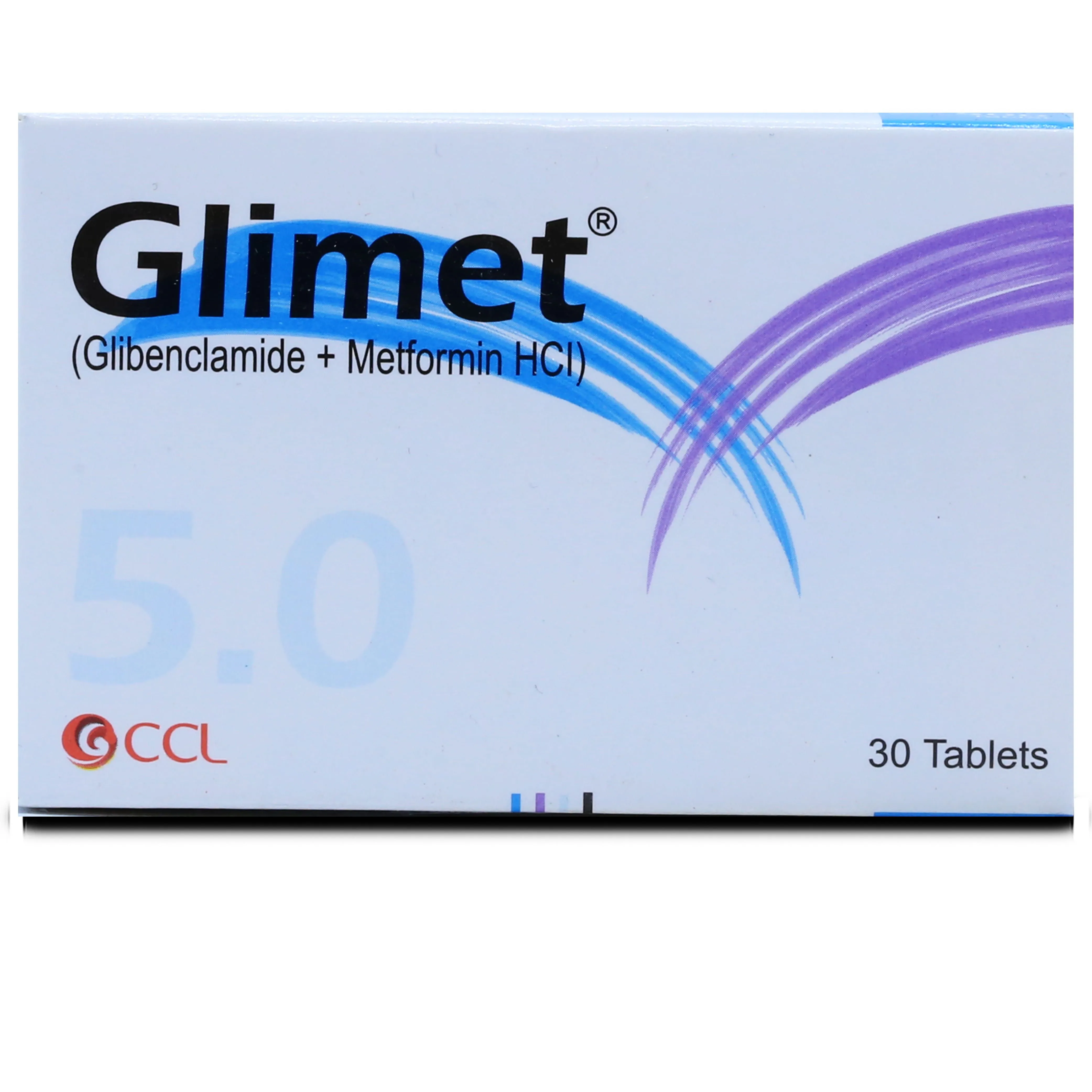 Glimet 5mg+500mg Tablet (x3 Strips)