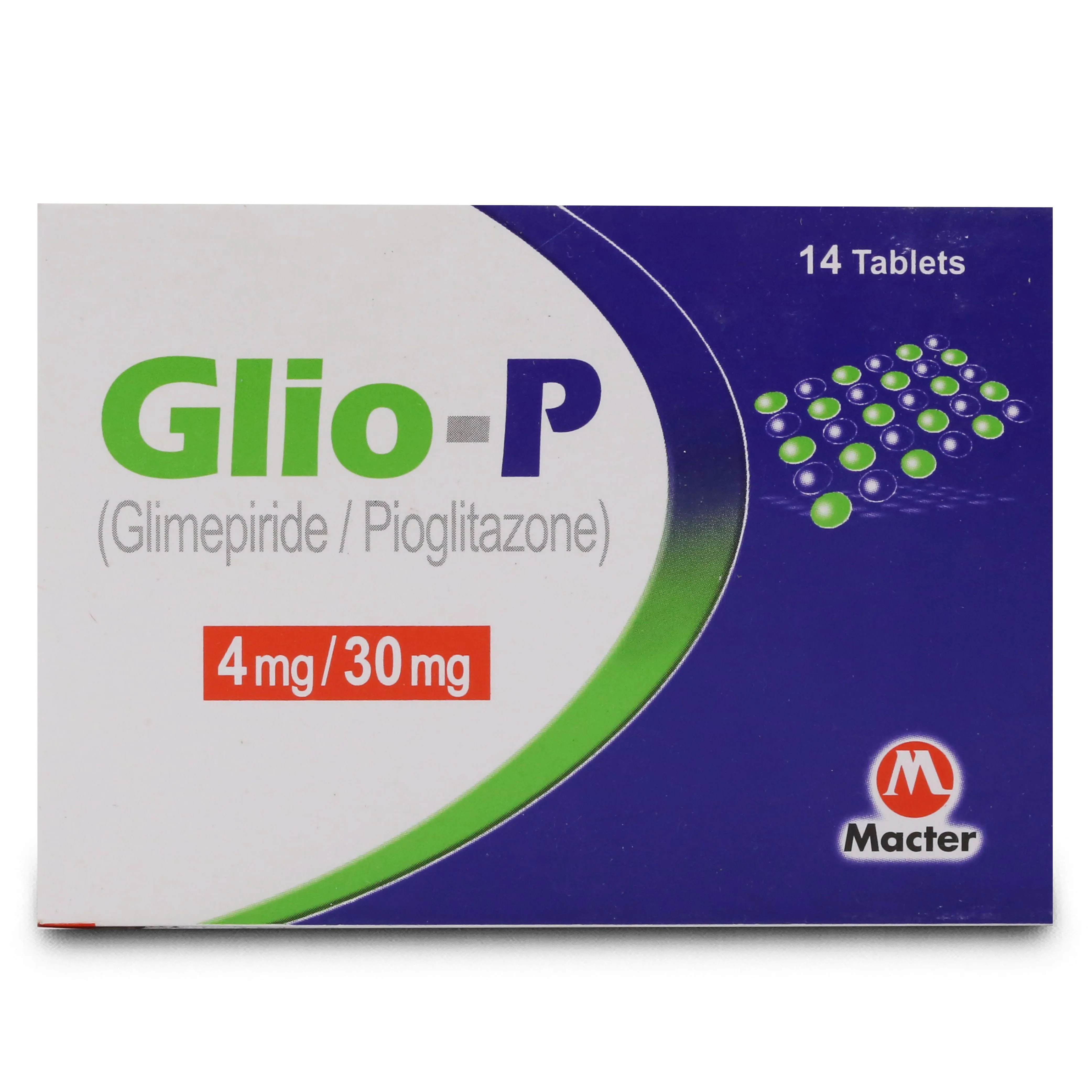 Glio-P 30mg+4mg Tablet (14 tablets)