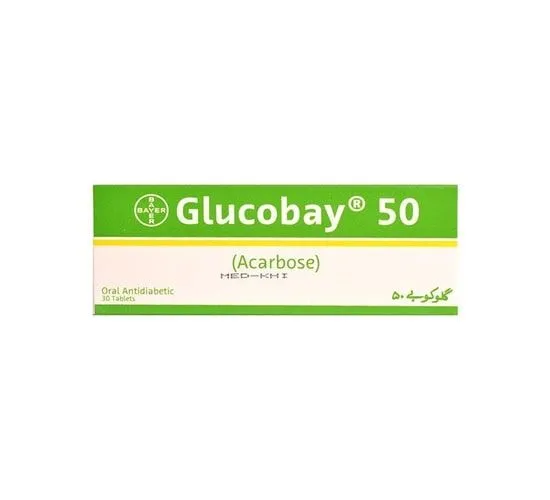Glucobay 50mg Tablet (x3 Strips)