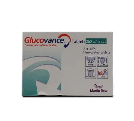 Glucovance 250mg+1.25mg Tablet (x2 Strips)