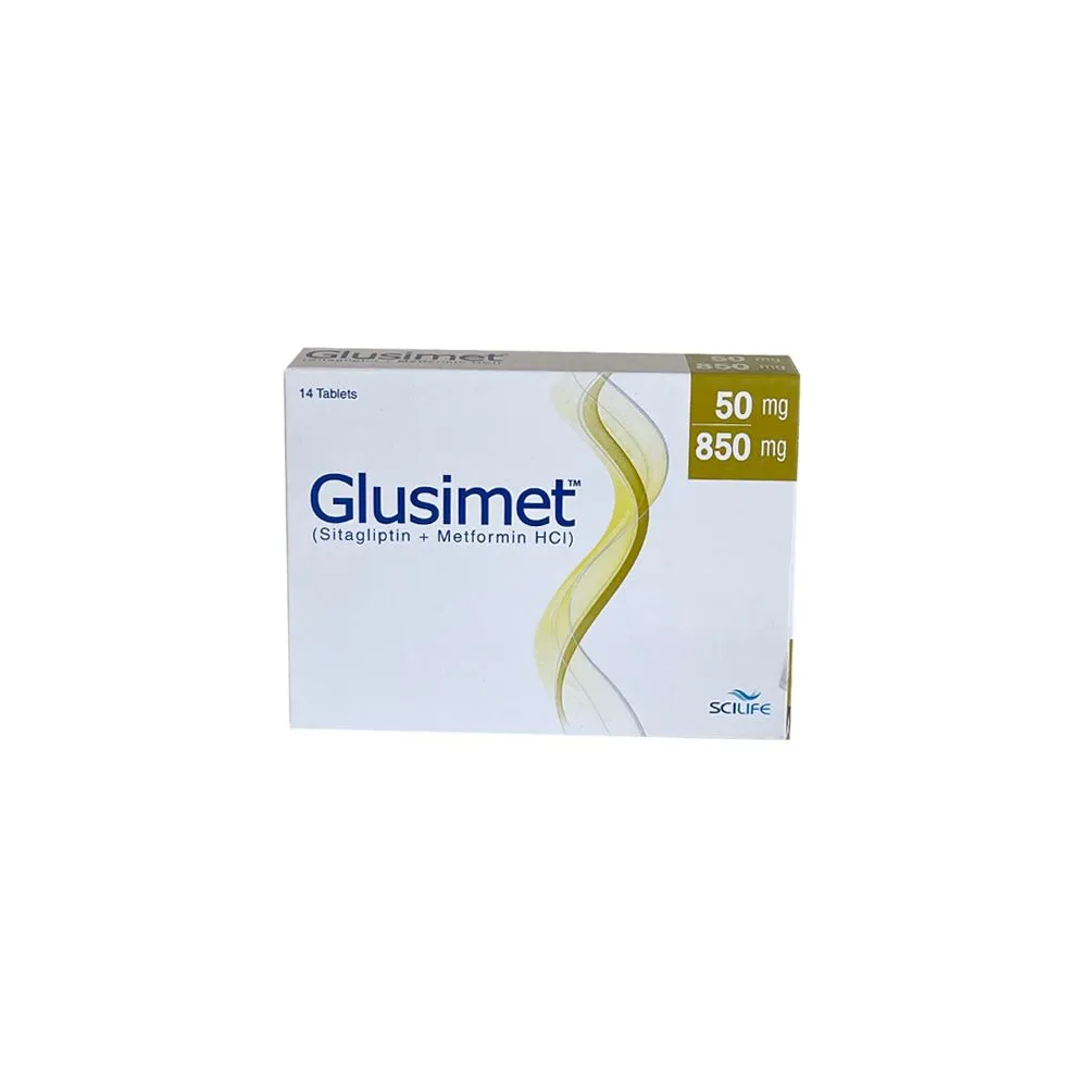 Glusimet 50/850mg Tablet (7 tablets)