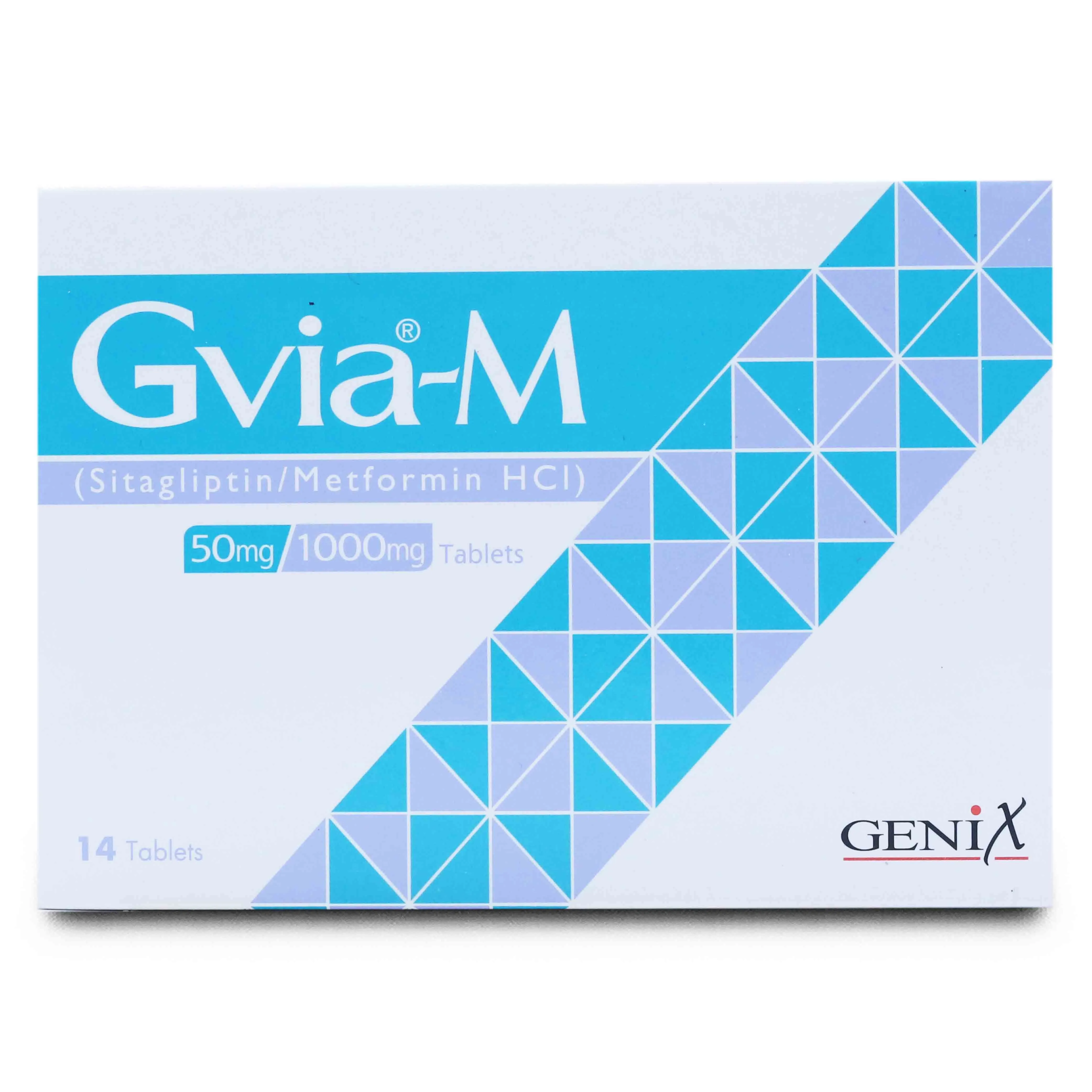 Gvia-M 50mg+1000mg Tablet (x2 Strips)