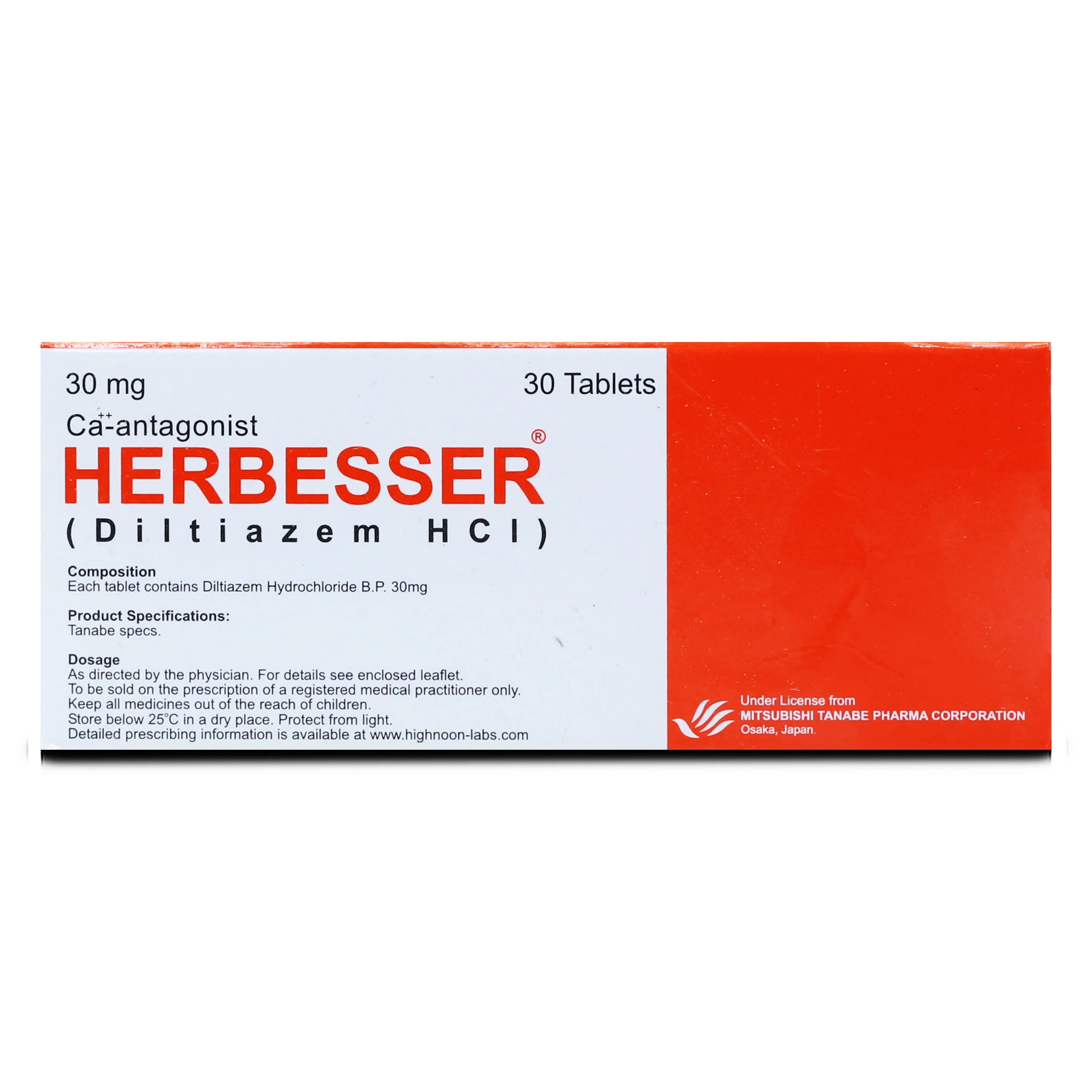Herbesser 30mg Tablet (x3 Strips)