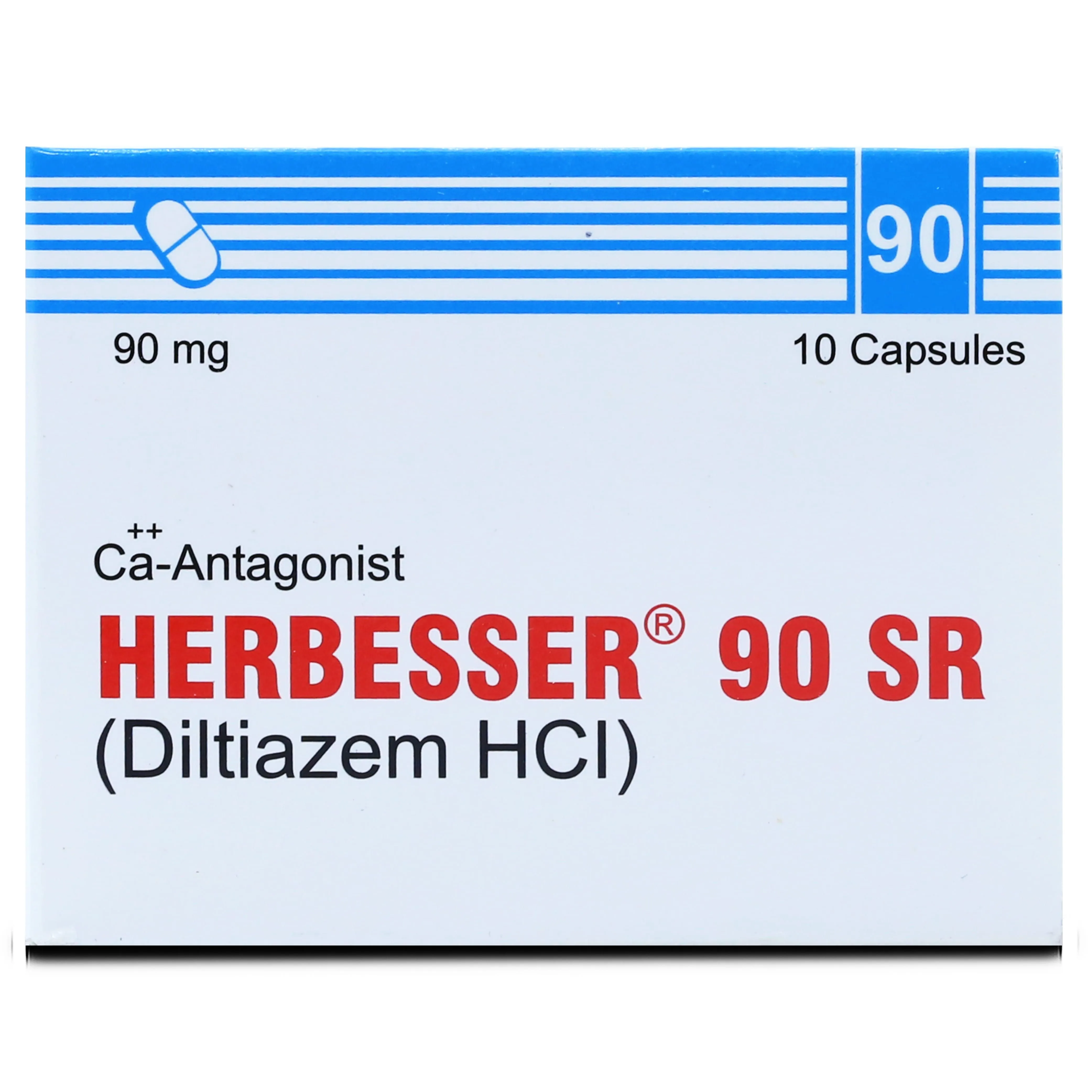 Herbesser SR 90mg Capsule (10 tablets)