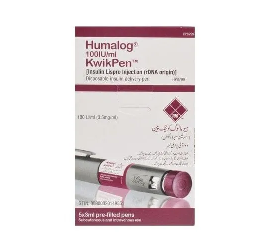 Humalog Lispro KwikPen 100IU/3ml Injection 1 S