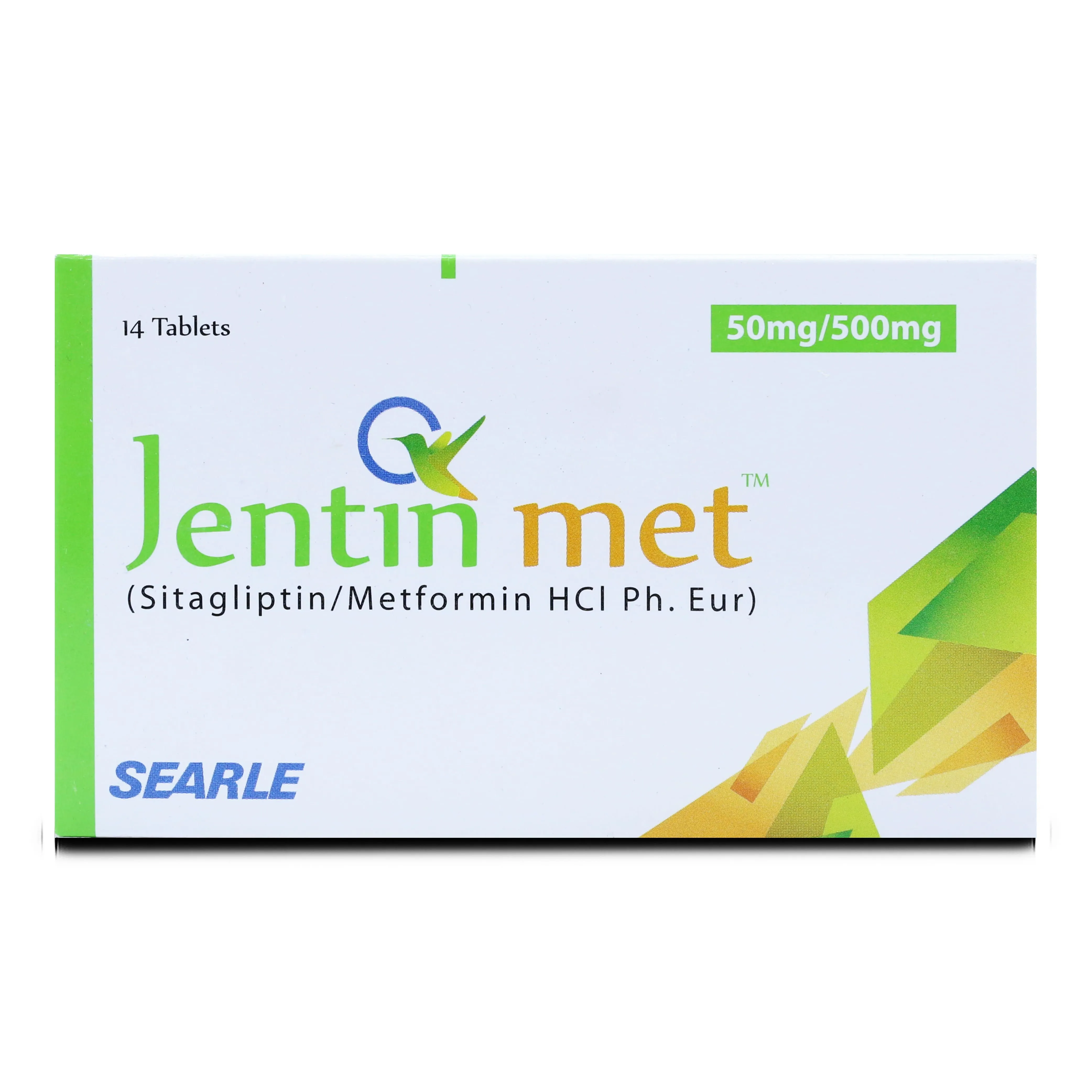 Jentin Met 50mg+500mg Tablet (x2 Strips)