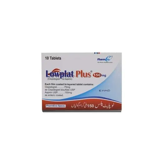 Lowplat Plus 150mg+75mg Tablet (20 tablets)