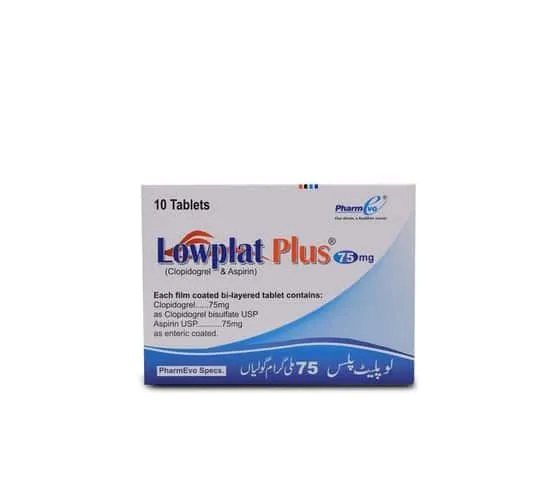 Lowplat Plus 75mg+75mg Tablet (10 tablets)