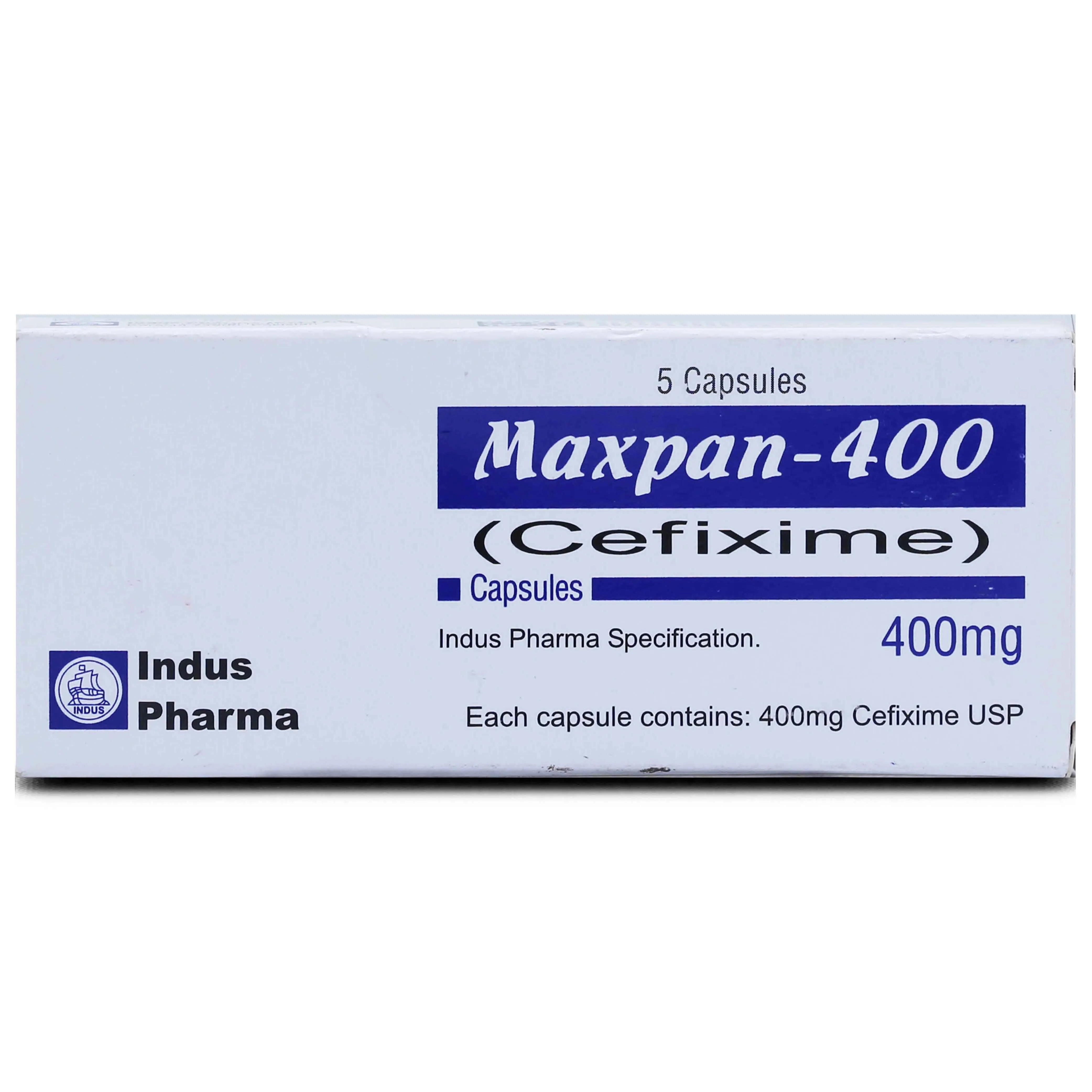 Maxpan 400mg Capsule (5 tablets)