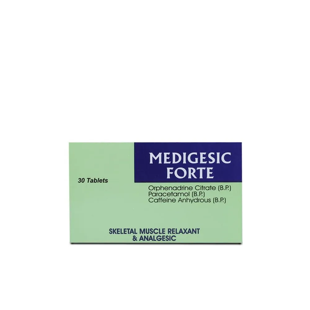 Medigesic Forte 50mg+450mg+30mg Tablet (x3 Strips)