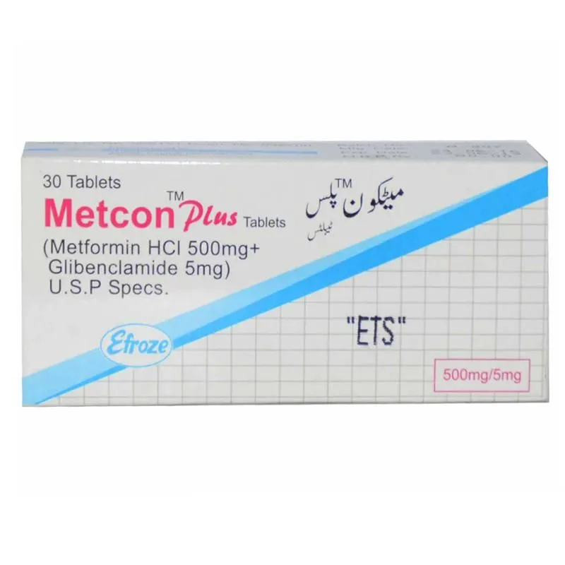 Metcon Plus 5mg+500mg Tablet (10 tablets)