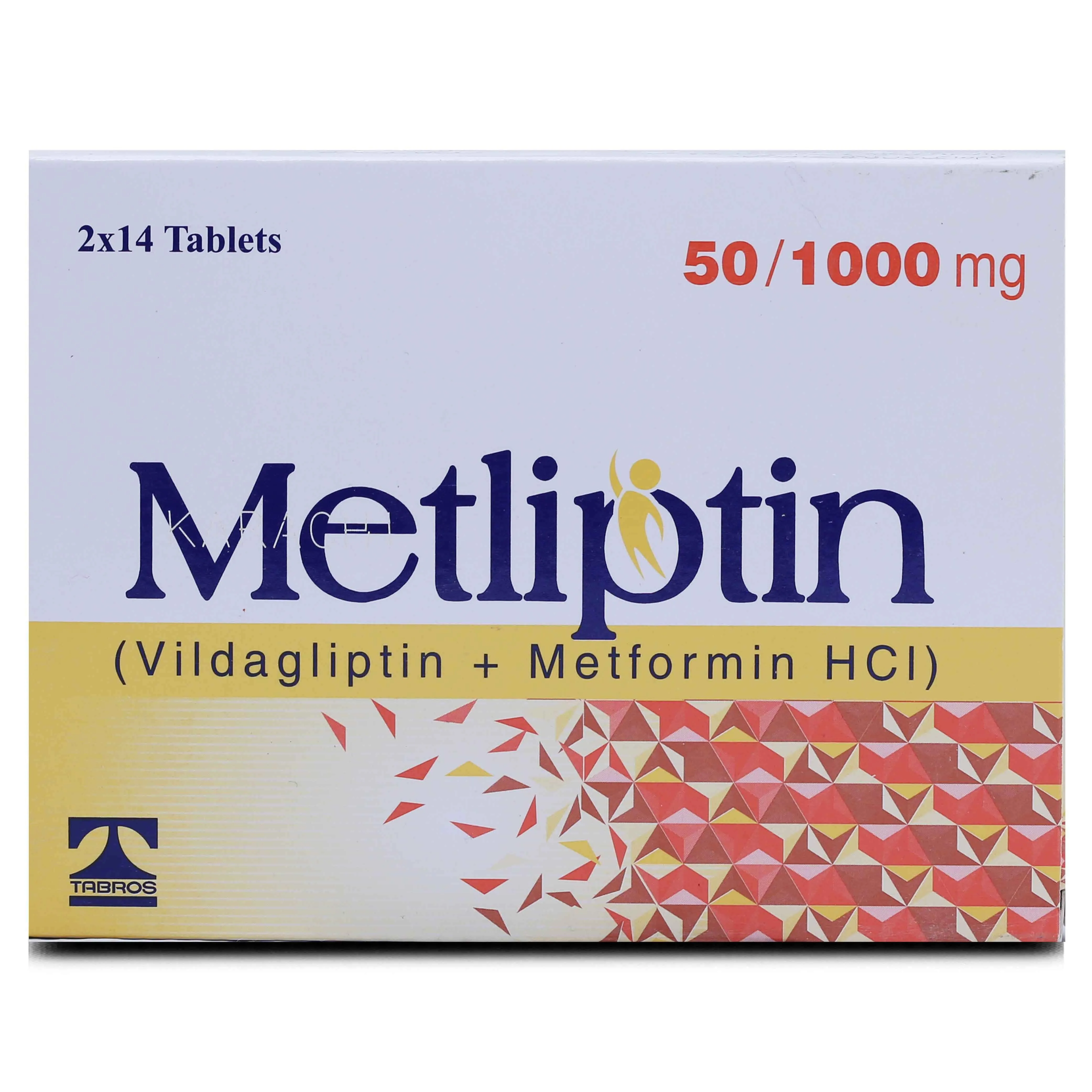 Metliptin 50mg+1000mg Tablet (14 tablets)