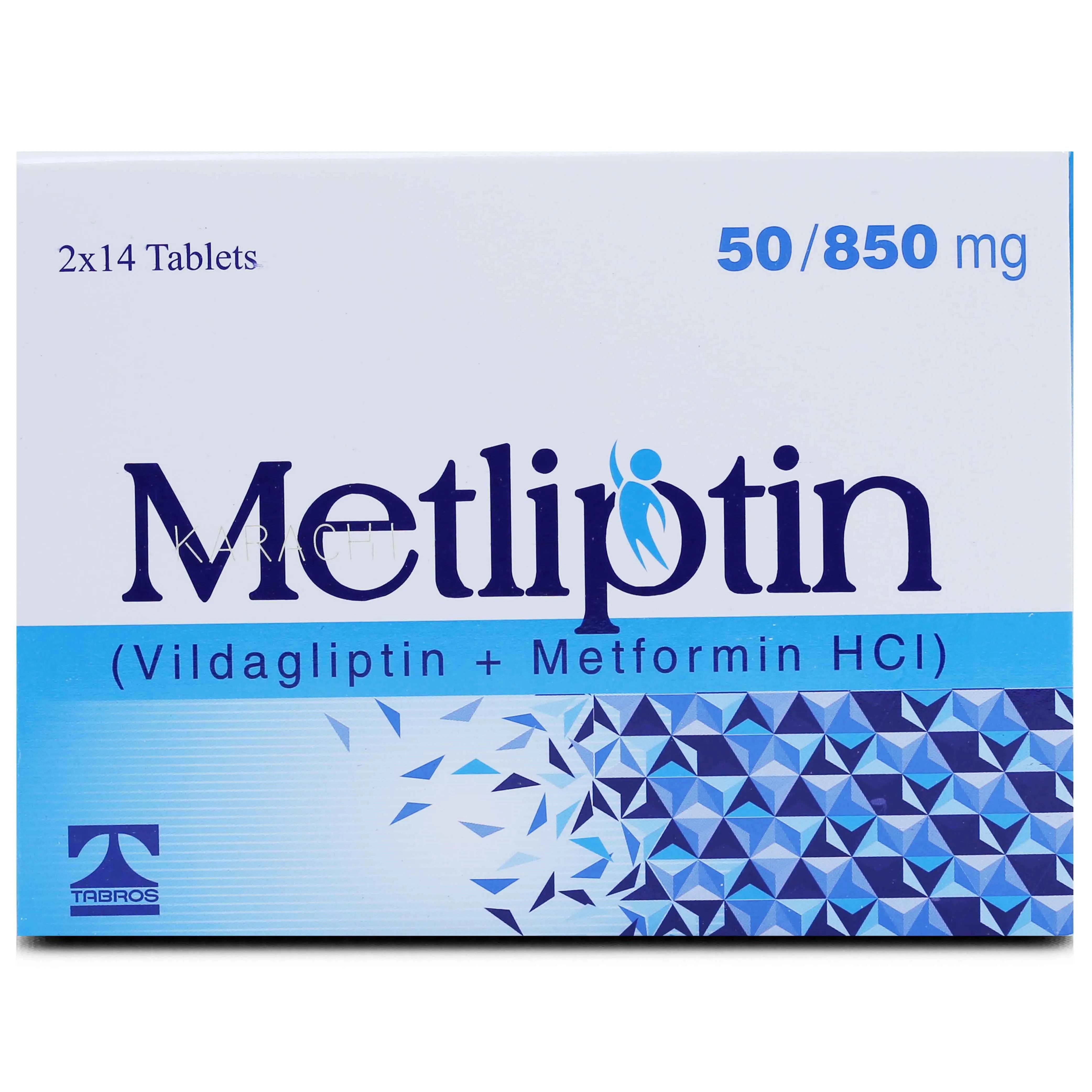 Metliptin 50mg+850mg Tablet (x2 Strips)