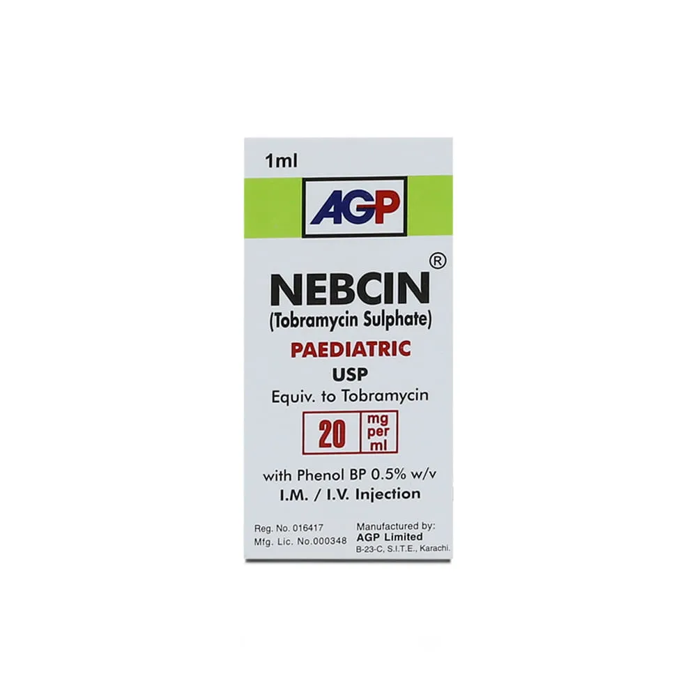 Nebcin 20mg Injection 2 ml