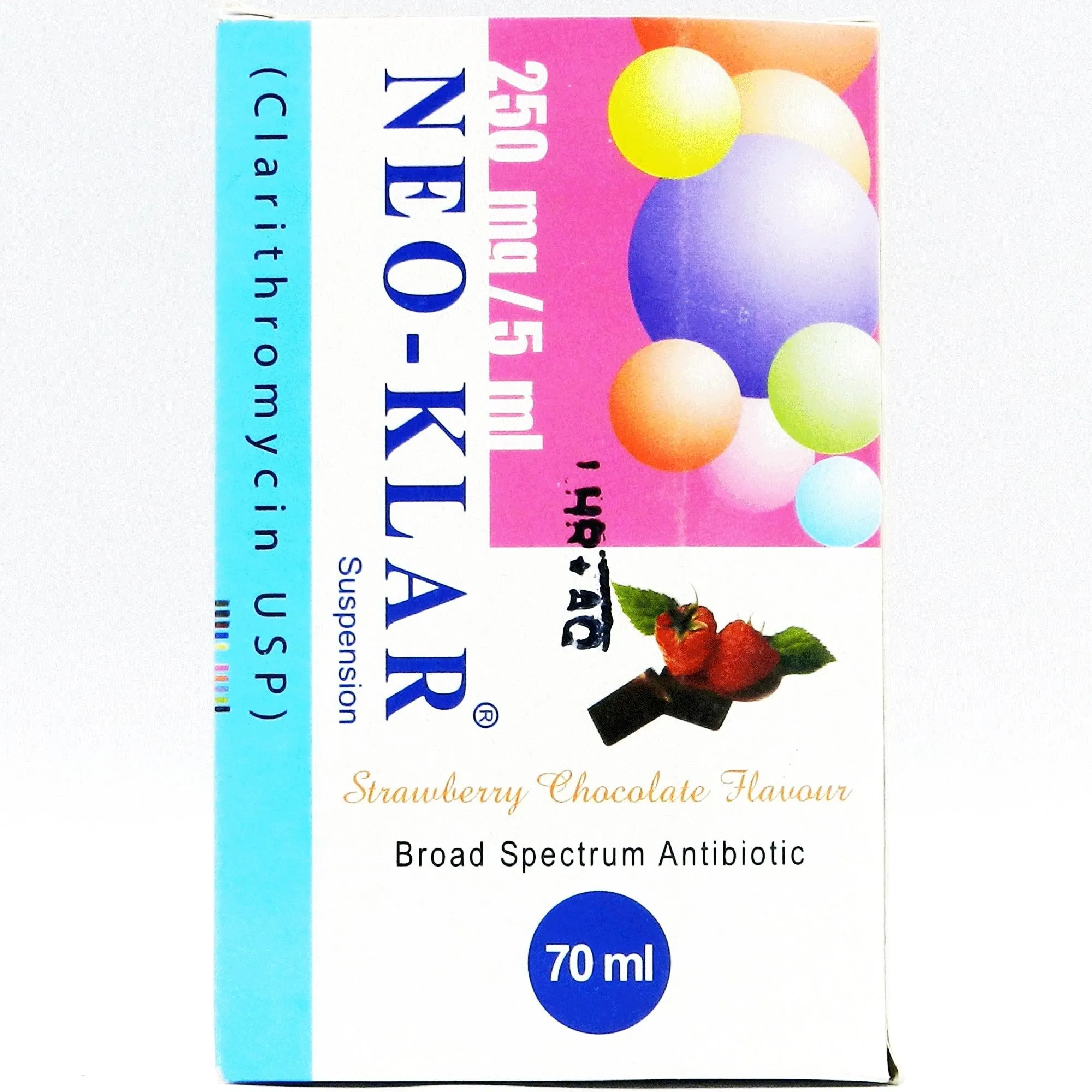 Neo-Klar 250mg/5ml Suspension 70 ml