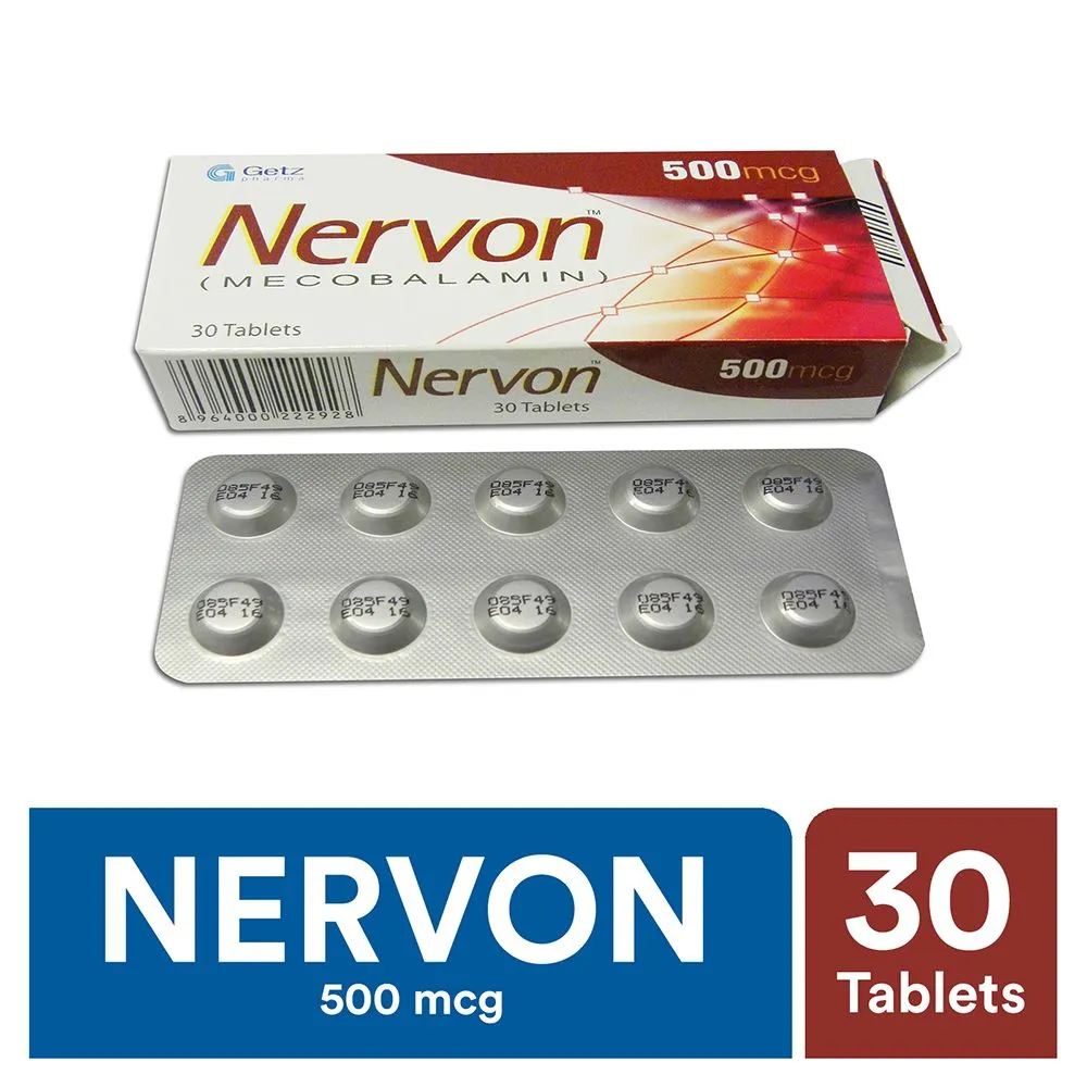 Nervon 500mcg Tablet (x3 Strips)