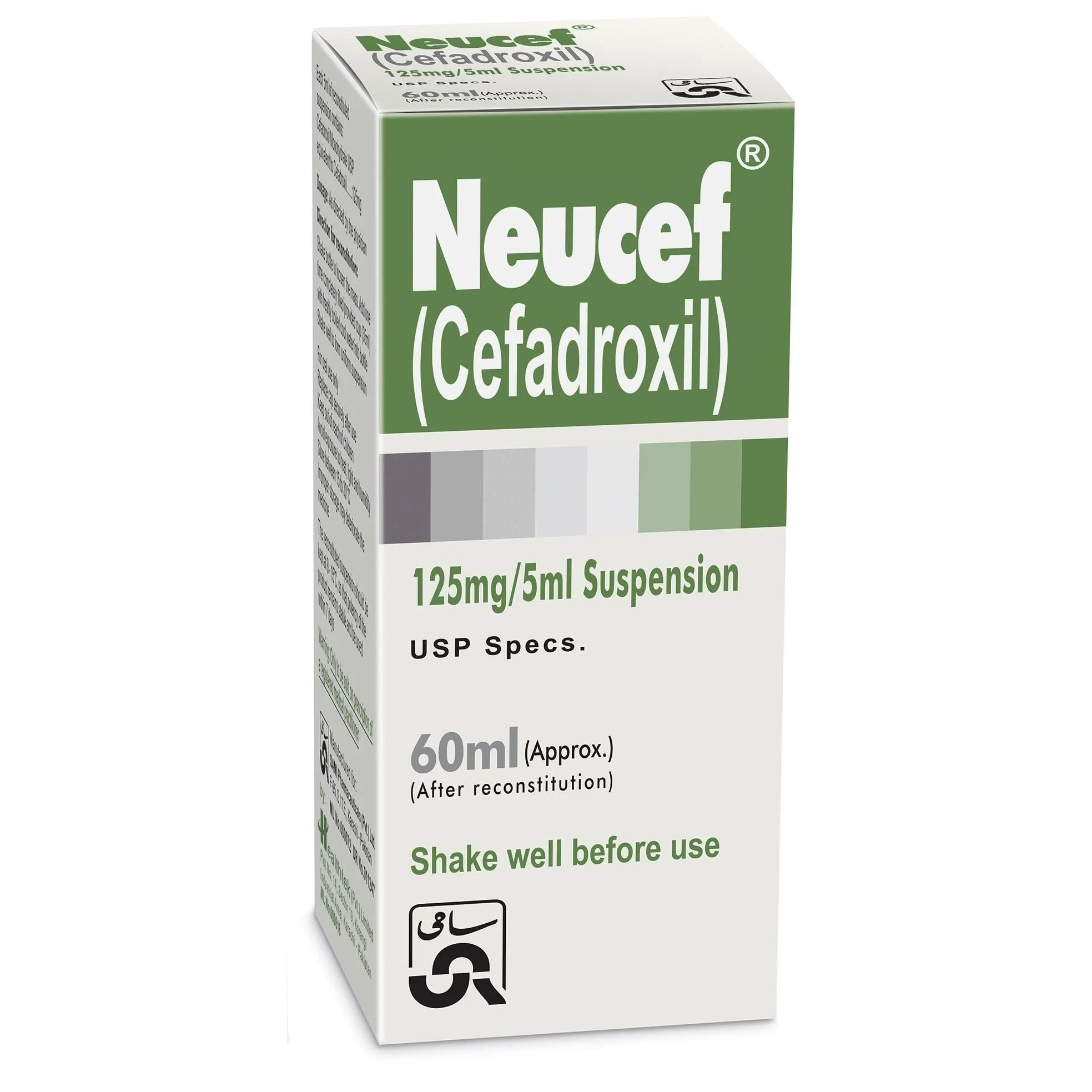 Neucef 125mg/5ml Suspension 60 ml