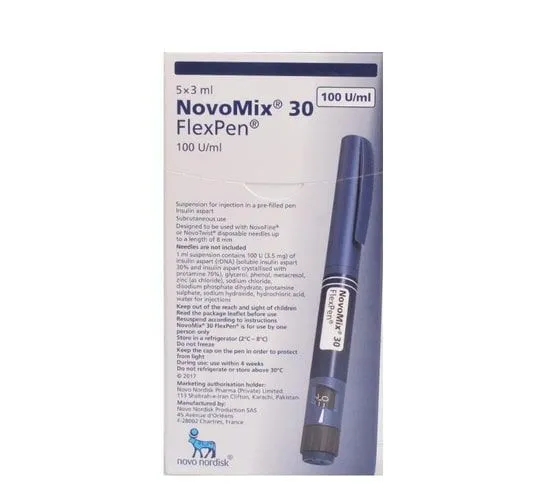 Novomix 30 Flexpen 100IU Injection 3 ml