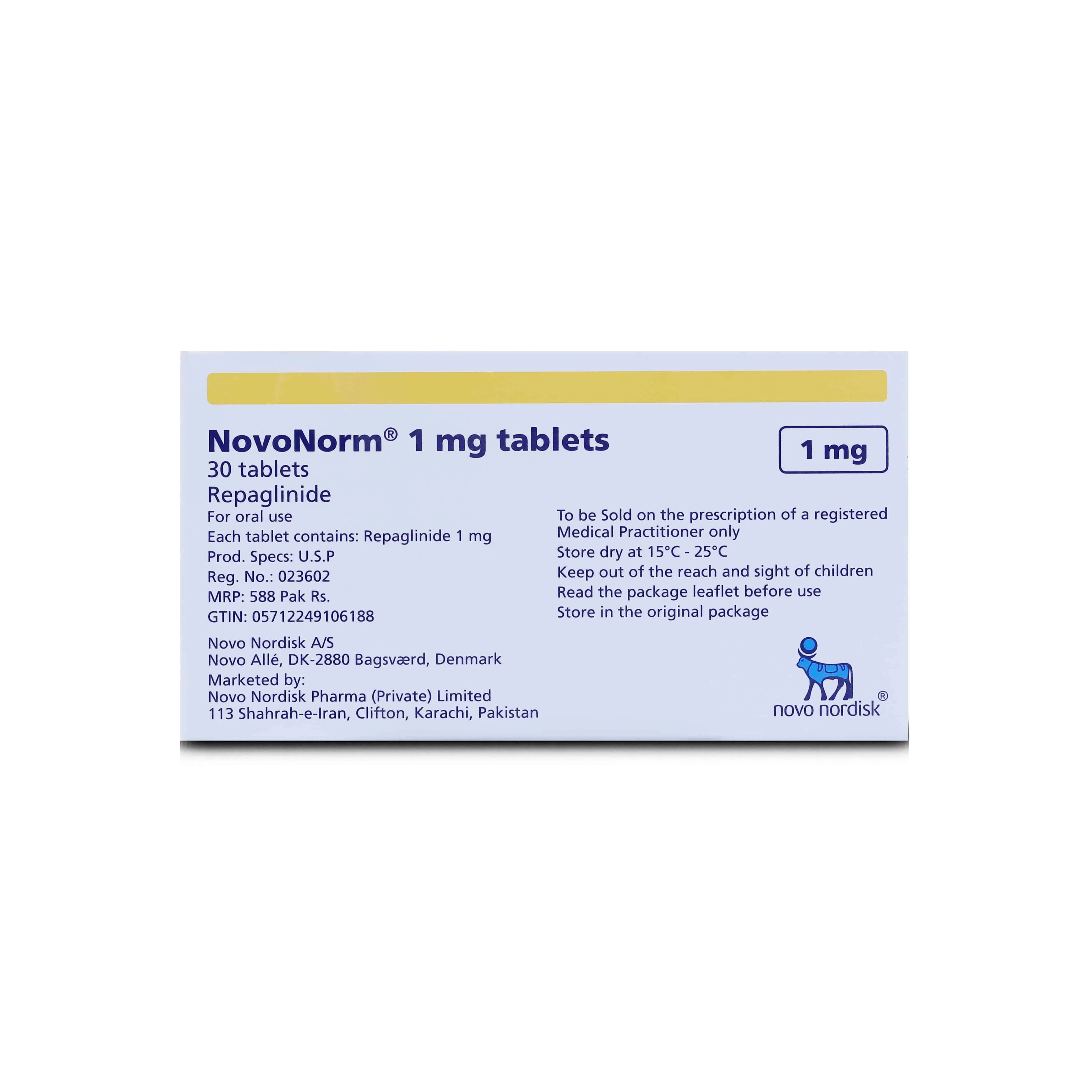 NovoNorm 1mg Tablet (15 tablets)