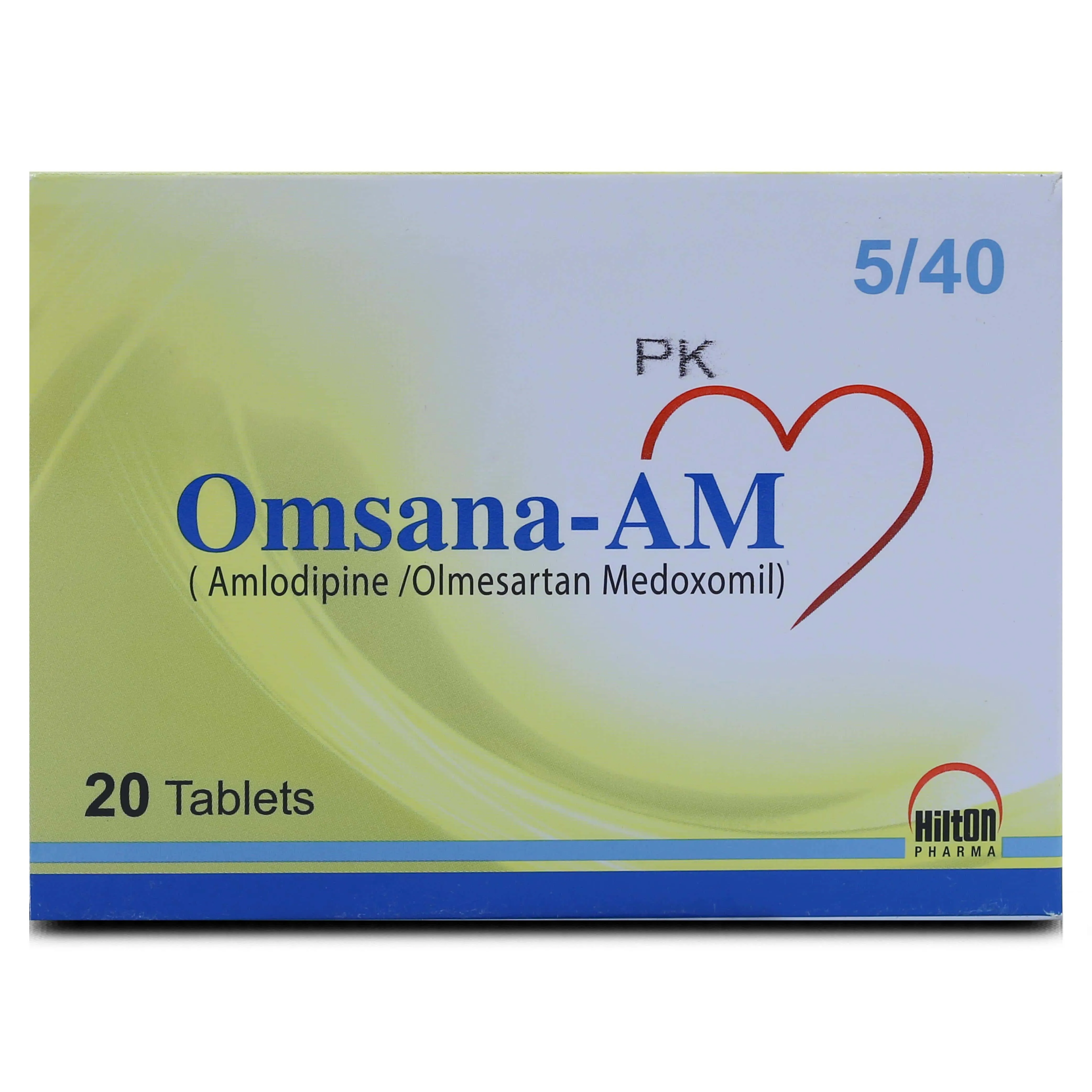 Omsana-AM 5mg+40mg Tablet (x2 Strips)