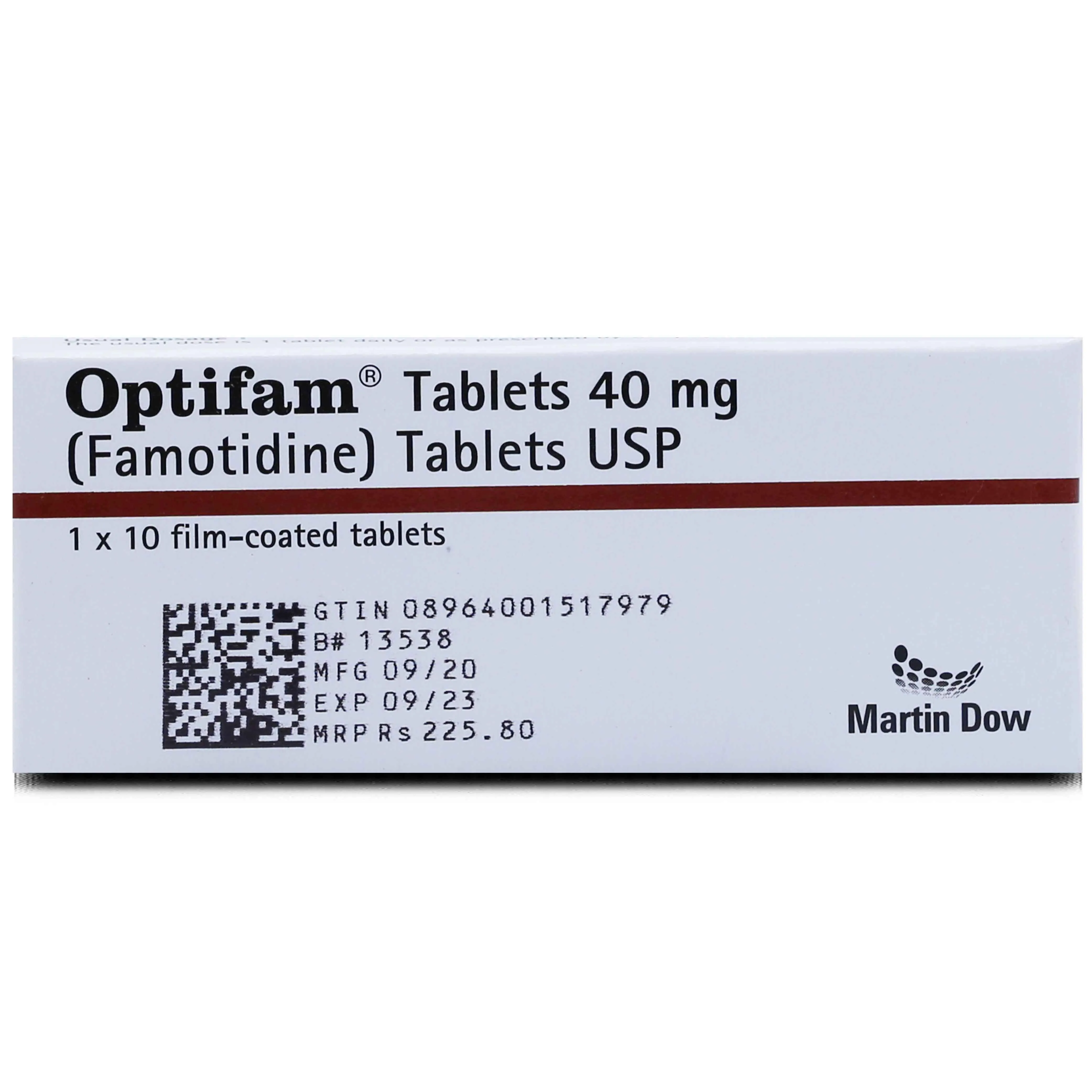 Optifam 40mg Tablet (10 tablets)