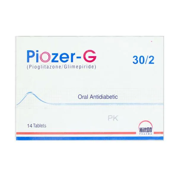 Piozer-G 30mg+2mg Tablet (14 tablets)