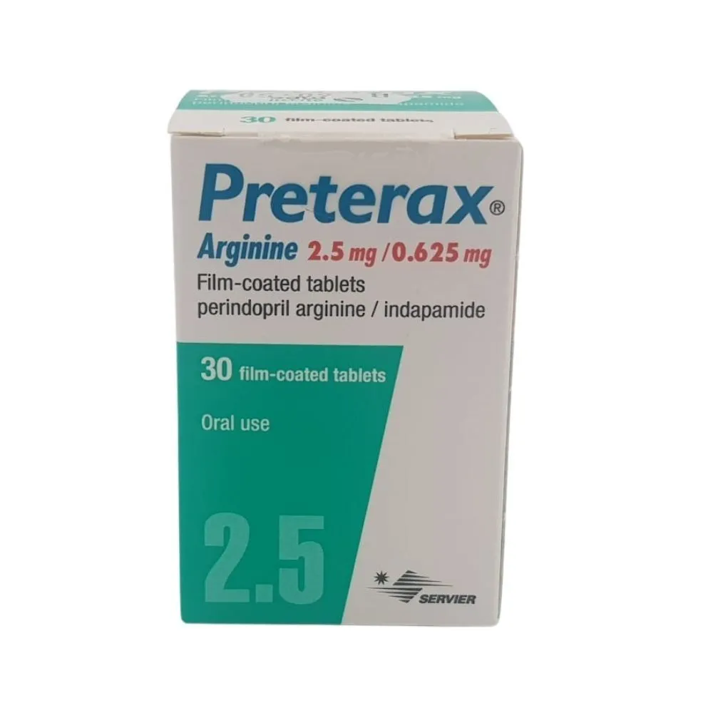 Preterax 2.5mg/0.625mg Tablet (10 tablets)