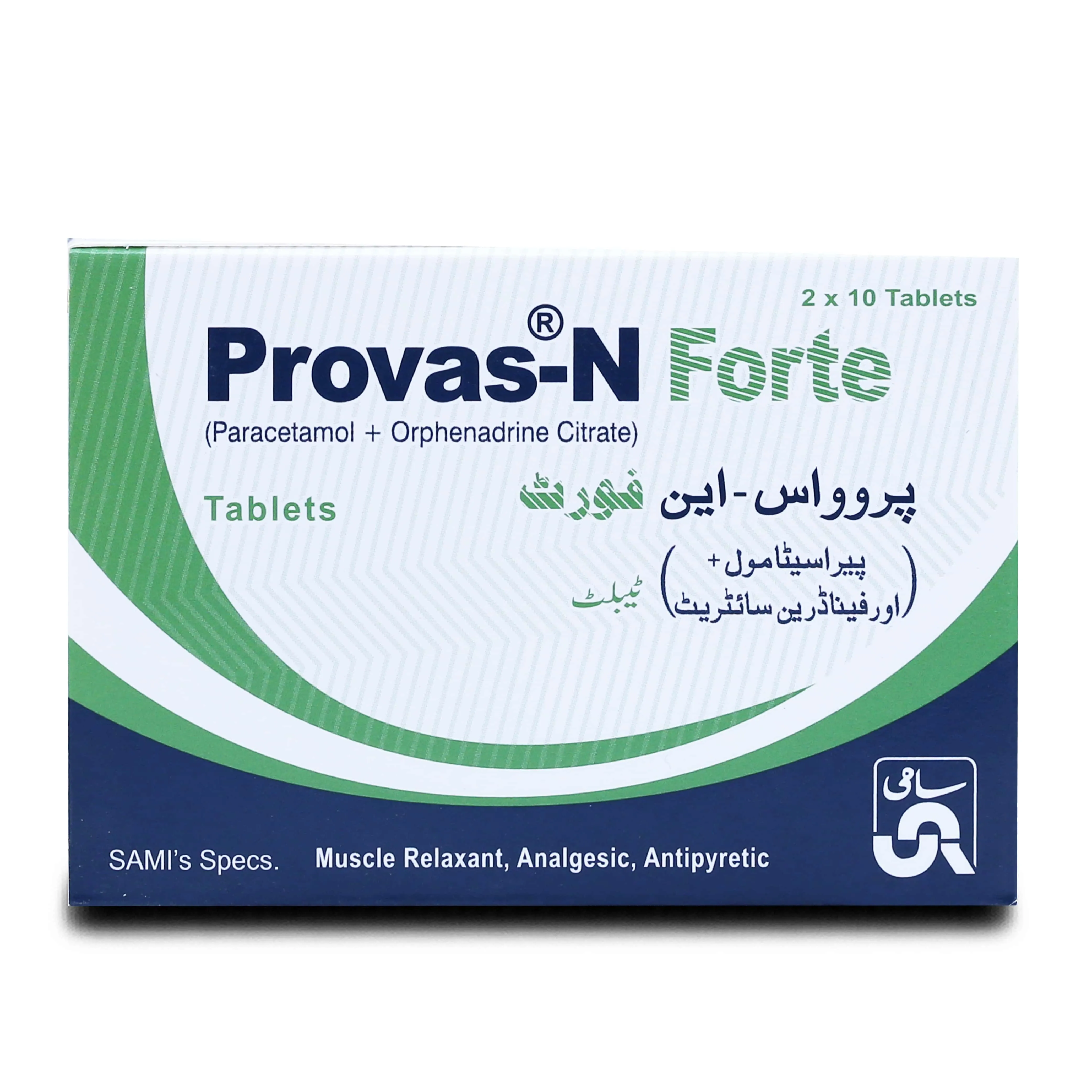 Provas-N Forte 650mg+50mg Tablet (x2 Strips)