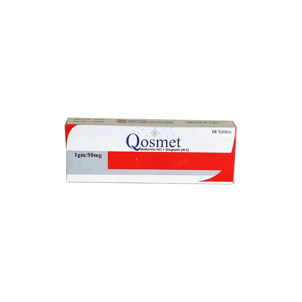 Qosmet 1gm/50mg Tablet (x2 Strips)