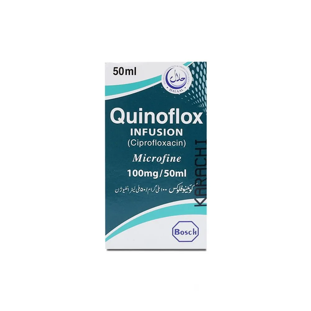 Quinoflox 100mg/50ml Injection 1 vial