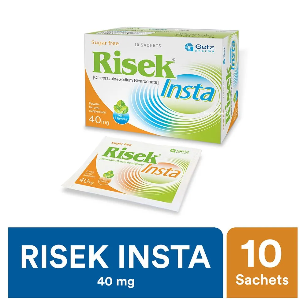 Risek Insta 40mg Sachet 1 S