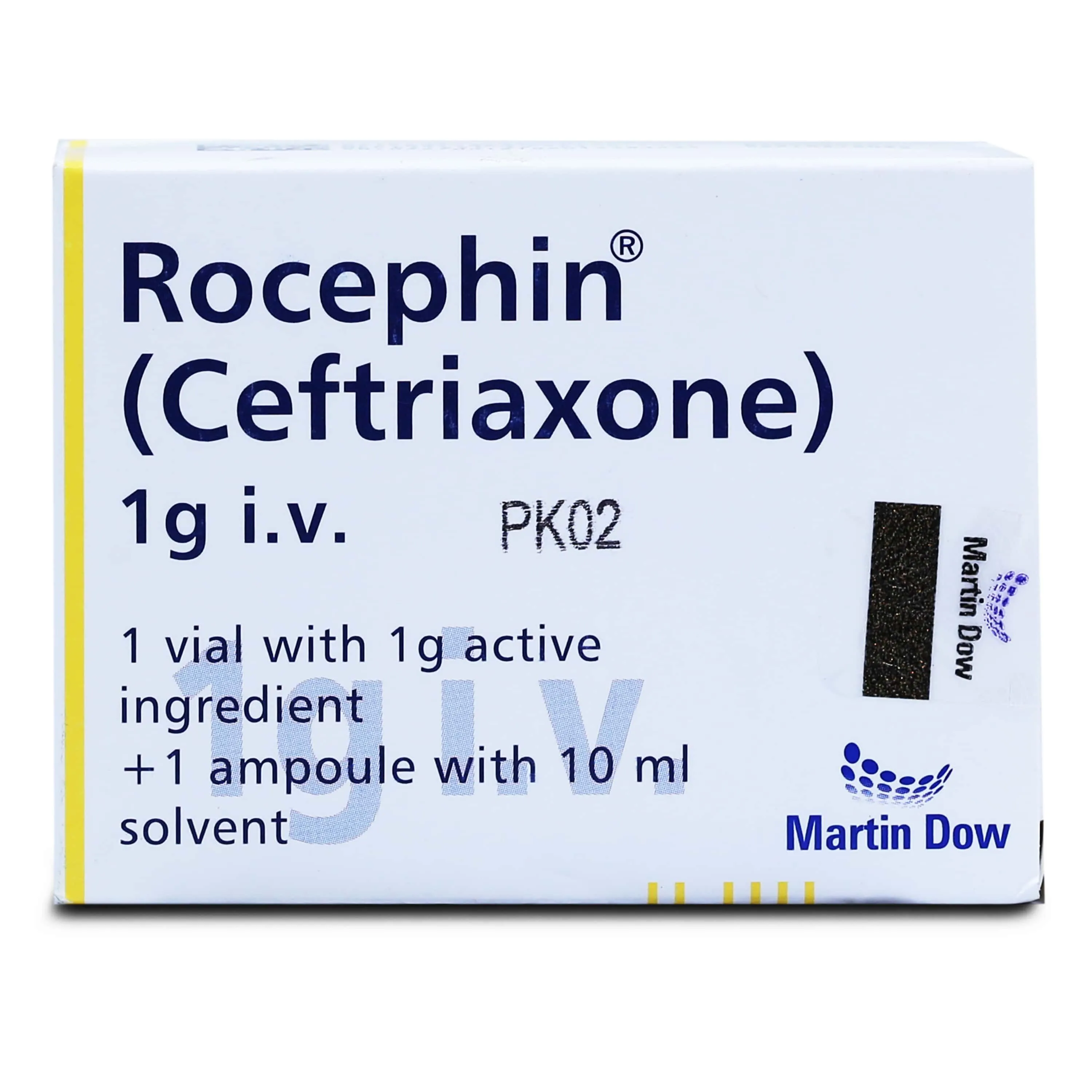 Rocephin IV 1gm Injection 1 vial