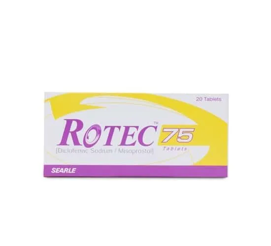 Rotec 75 75mg+200mcg Tablet (x2 Strips)