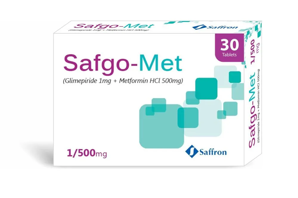 Safgo-Met 1mg/500mg Tablet (10 tablets)
