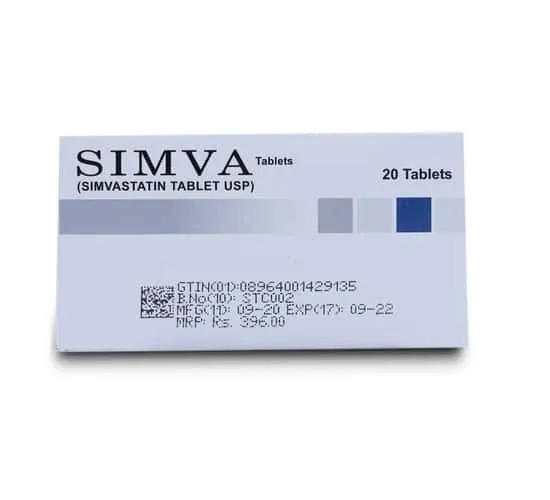 Simva 20mg Tablet (x2 Strips)