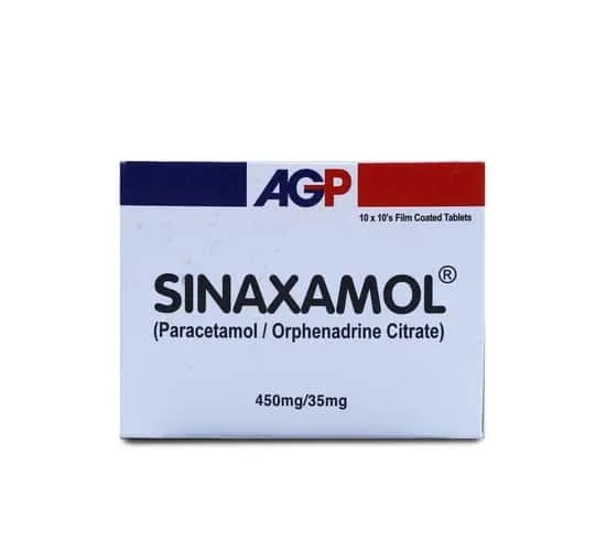 Sinaxamol 450mg+35mg Tablet (10 tablets)