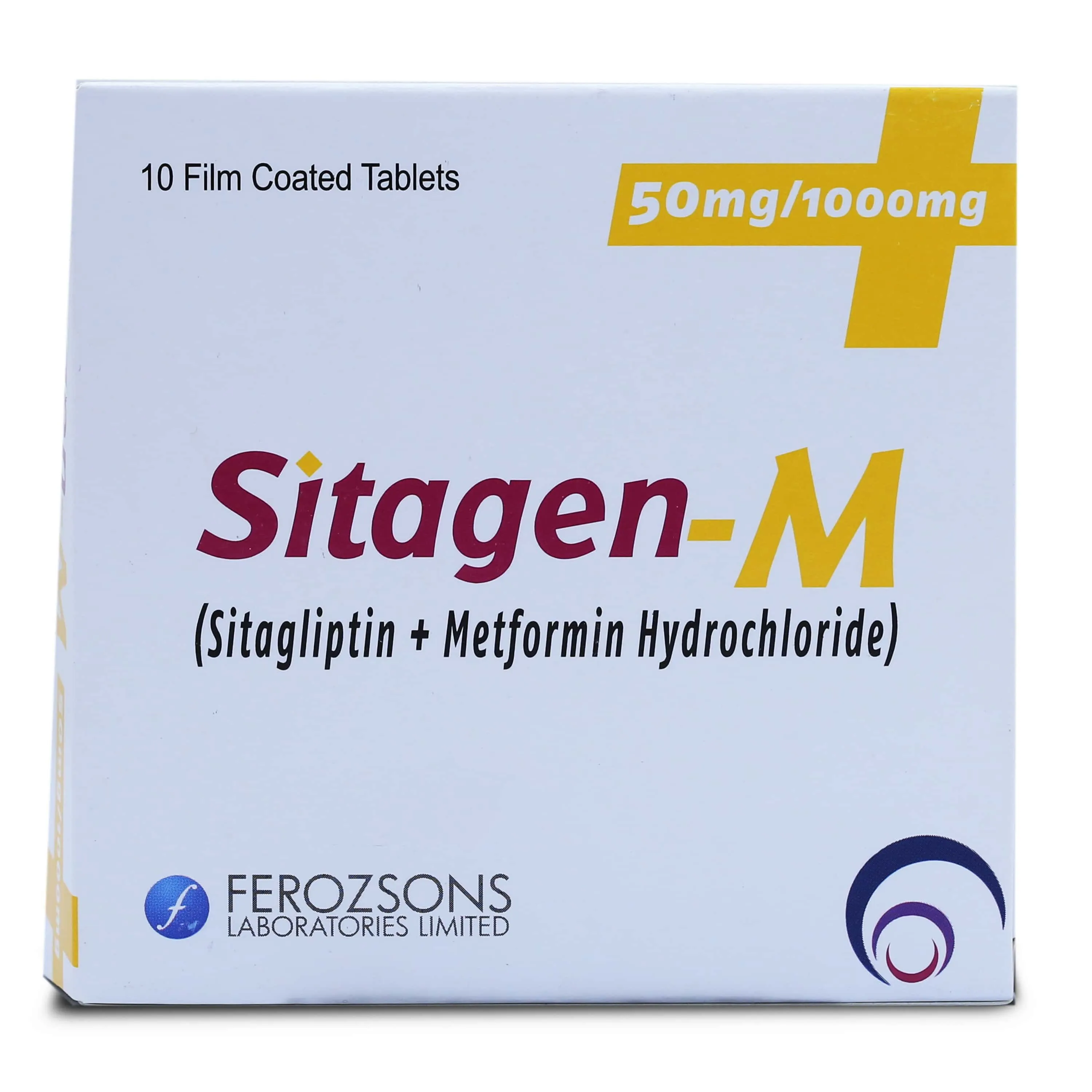 Sitagen-M 50/1000mg Tablet (x2 Strips)