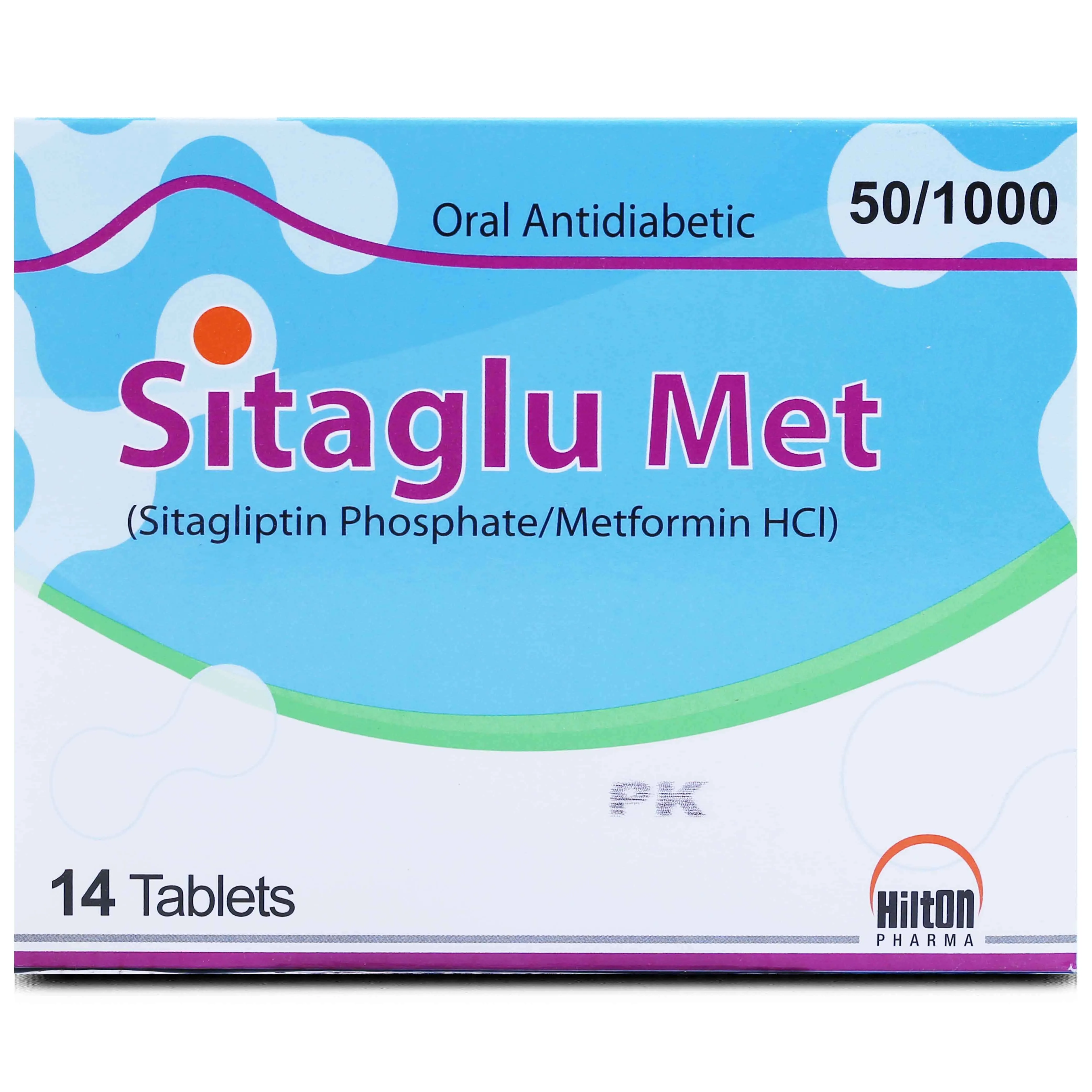Sitaglu Met 50mg+1000mg Tablet (7 tablets)