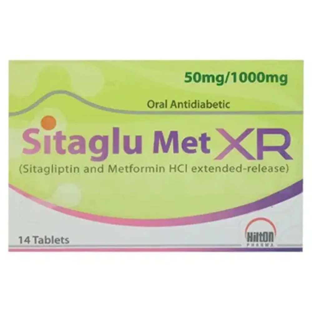 Sitaglu Met XR 50+1000mg Tablet (7 tablets)