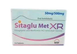Sitaglu Met XR 50+500mg Tablet (x2 Strips)