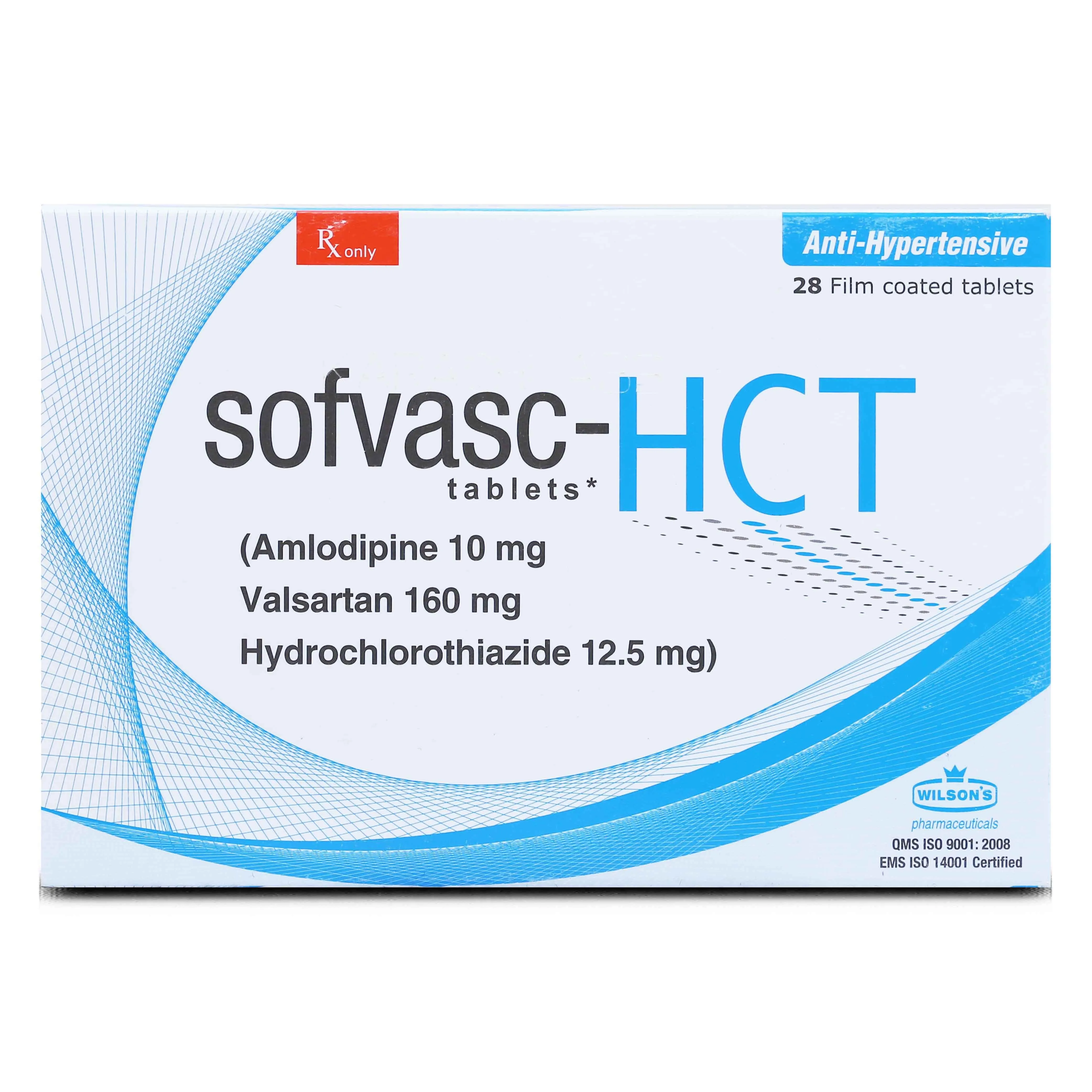Sofvasc HCT 10/160/12.5mg Tablet (x2 Strips)